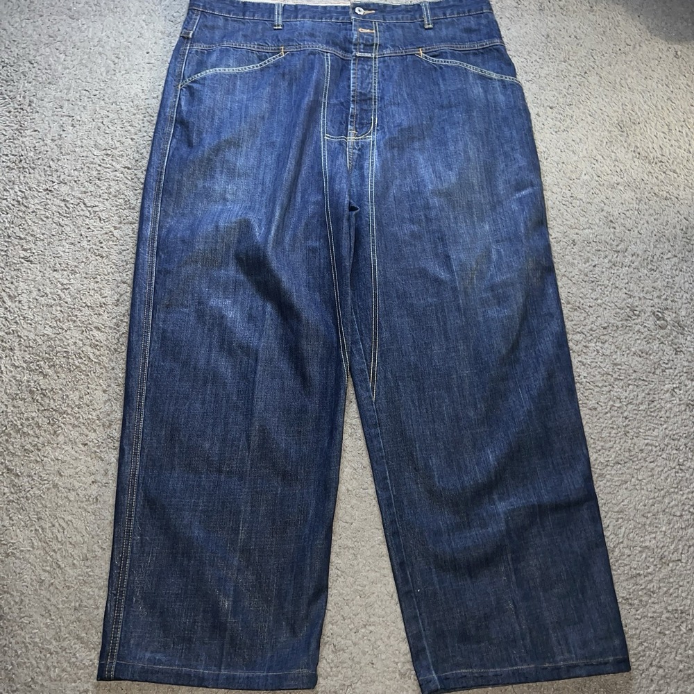 VTG Y2K Marithe Francois Girbaud Jeans Mens Blue Denim Skater Hip Hop Sz 40x28